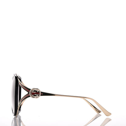 Gucci Round Frame Injected GG0226S Sunglasses Black 3 of 8