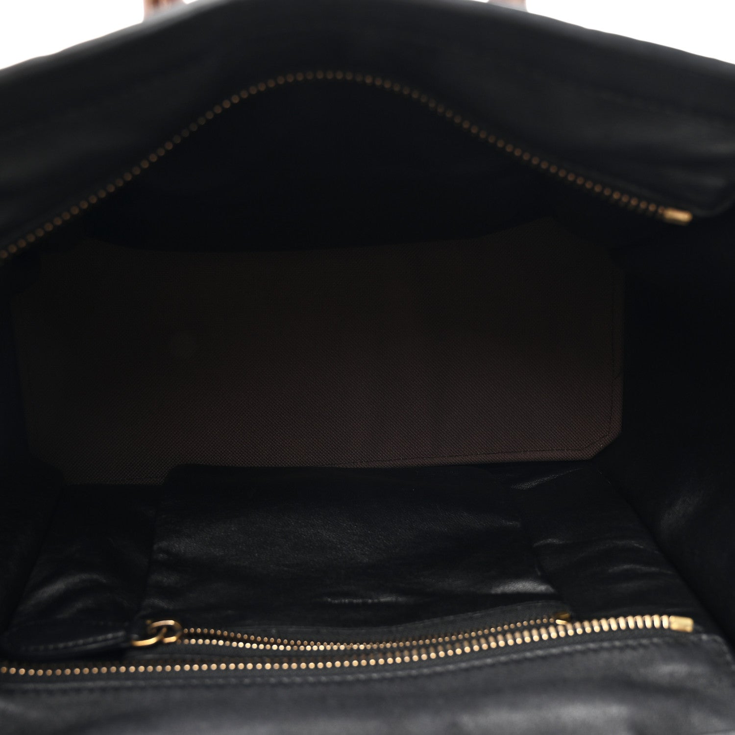 Celine Canvas Smooth Calfskin Micro Tri-Color Luggage Natural Black Tan 4 of 13