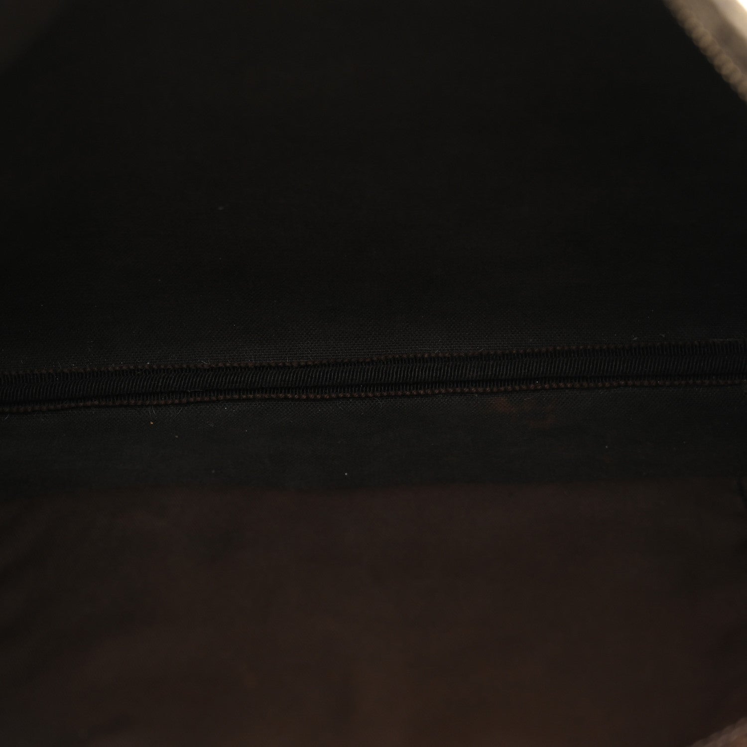 Gucci GG Supreme Monogram Medium Flat Messenger Bag Dark Brown 5 of 12