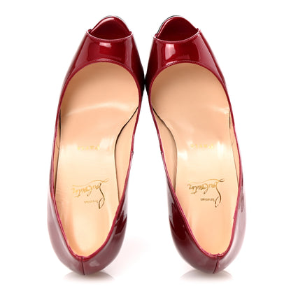 Christian Louboutin Patent You You 100 Pumps 38.5 Rouge 2 of 8