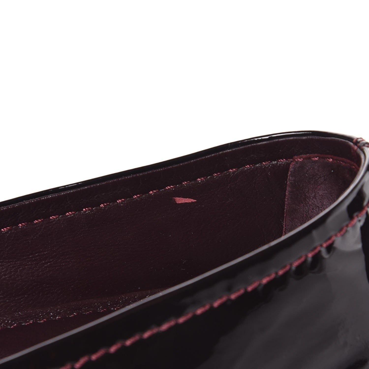 Louis Vuitton Patent Oxford Ballerina Flats 37.5 Amarante 9 of 11