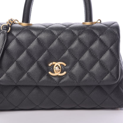 Chanel Caviar Quilted Mini Coco Handle Flap Black 9 of 11