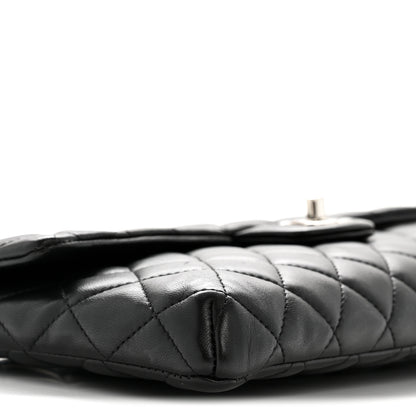 Chanel Lambskin Quilted Flap Clutch Black 9 of 14