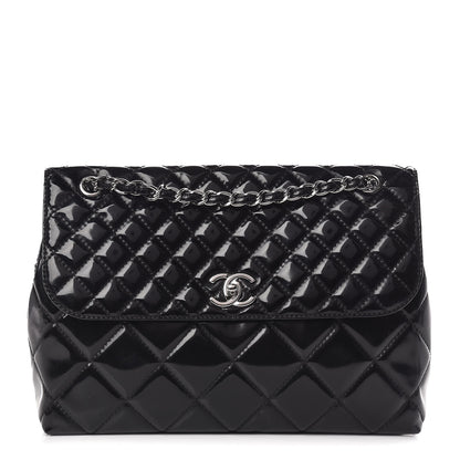 Chanel Vinyl Quilted In the Business Flap Bag Black 1 of 17