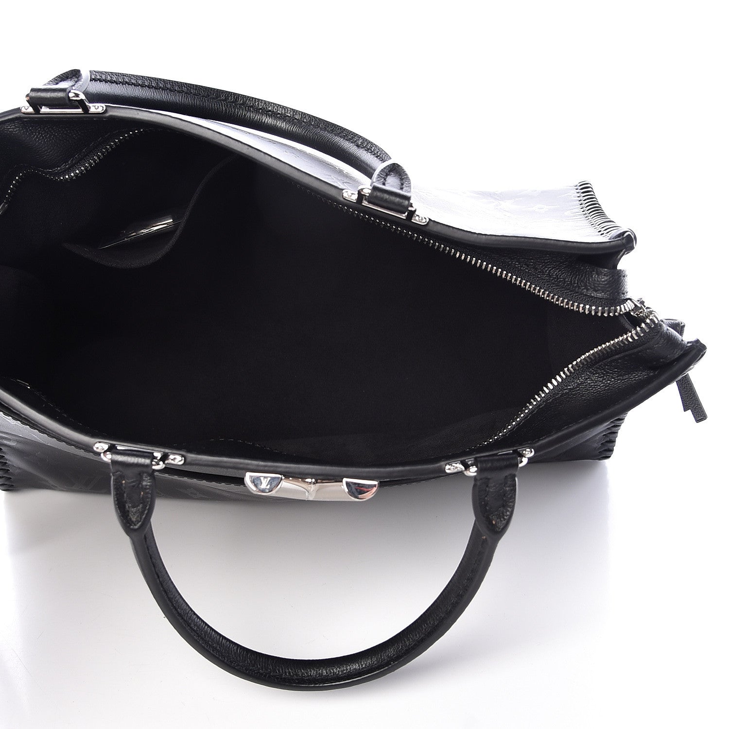 Louis Vuitton Monogram Cuir Plume Very Zipped Tote Black 5 of 14
