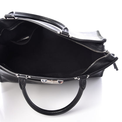 Louis Vuitton Monogram Cuir Plume Very Zipped Tote Black 5 of 14