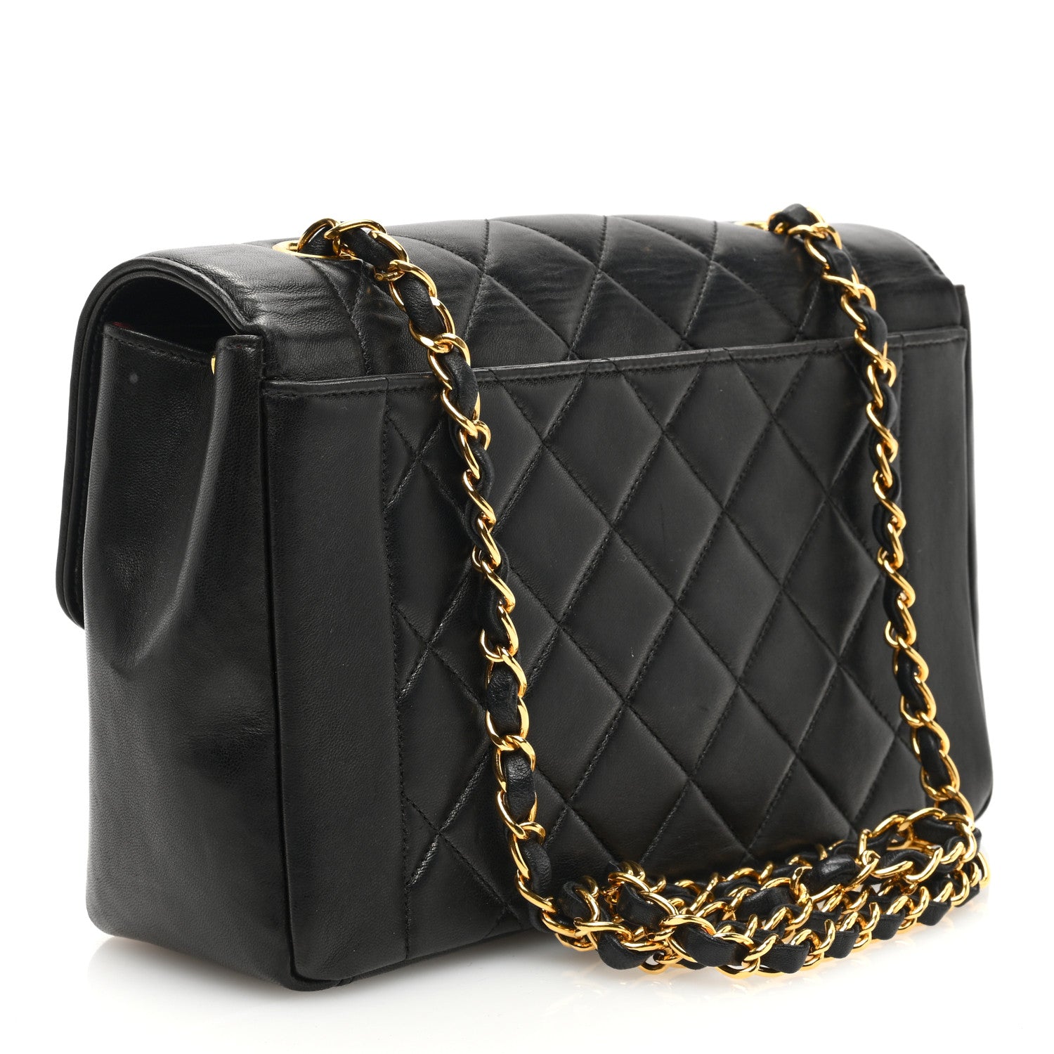 Chanel Lambskin Quilted Medium Single Flap Black 3 of 11