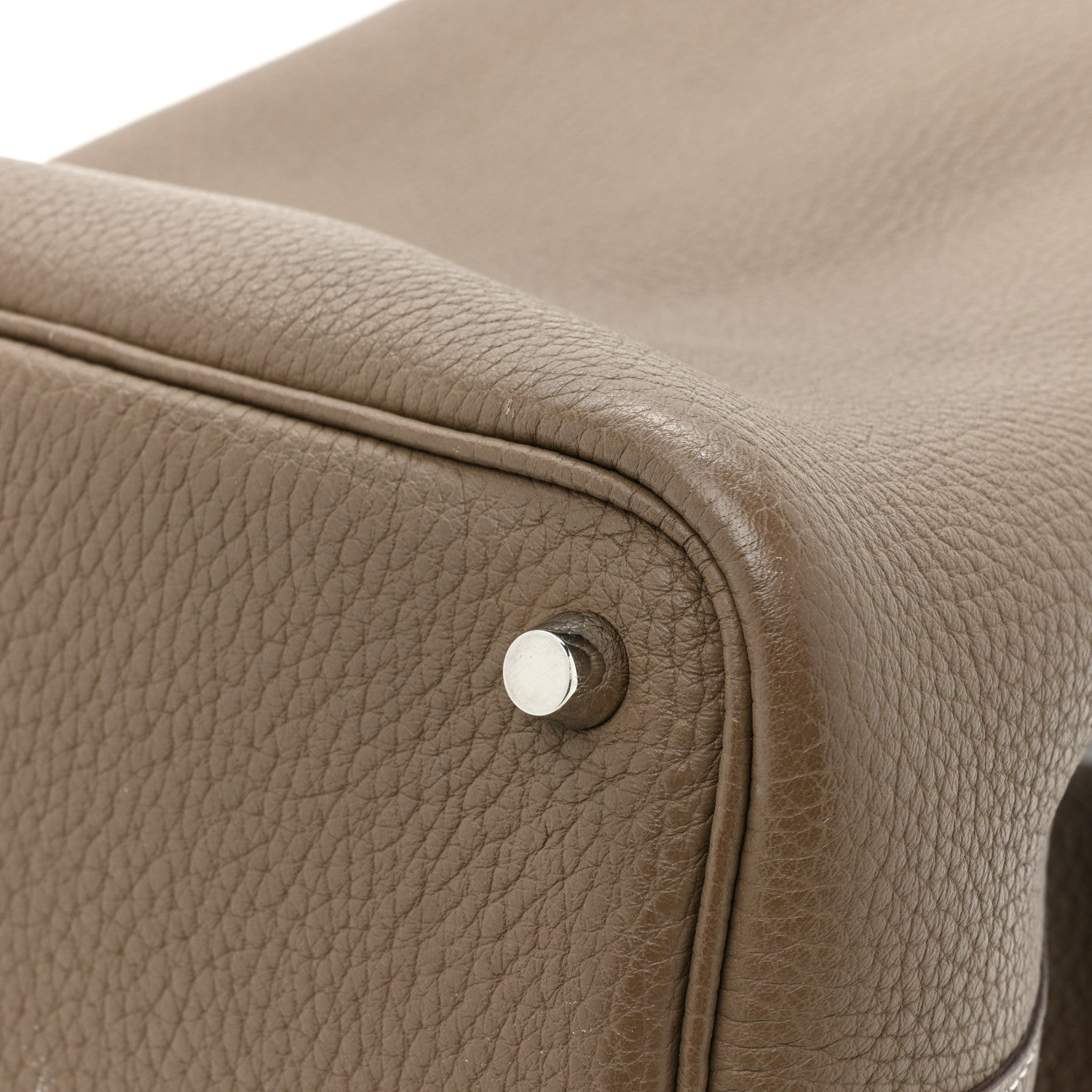 Hermes Taurillon Clemence Picotin Lock 18 PM Etoupe 13 of 14