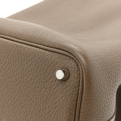 Hermes Taurillon Clemence Picotin Lock 18 PM Etoupe 13 of 14