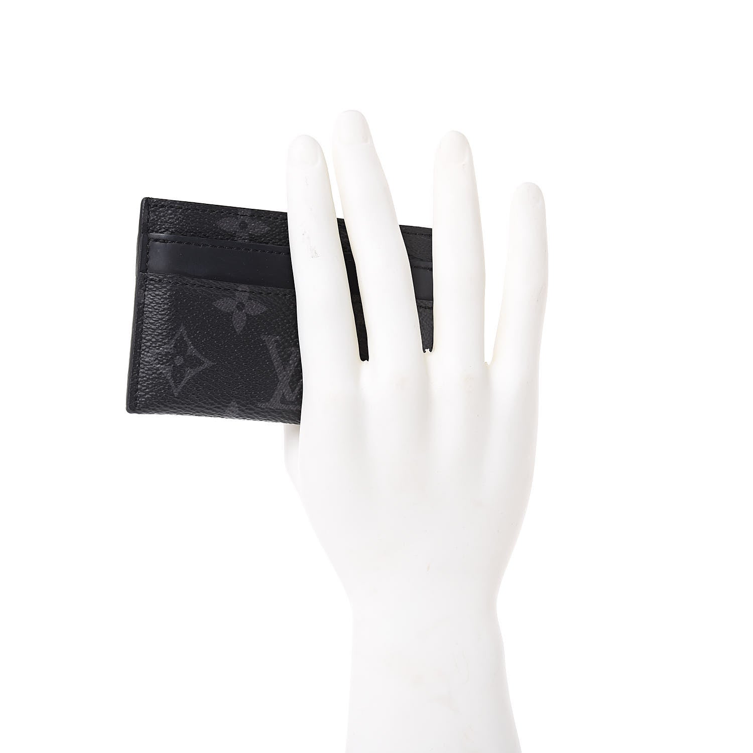 Louis Vuitton Monogram Eclipse Porte-Cartes Double Card Holder 2 of 7