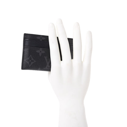 Louis Vuitton Monogram Eclipse Porte-Cartes Double Card Holder 2 of 7