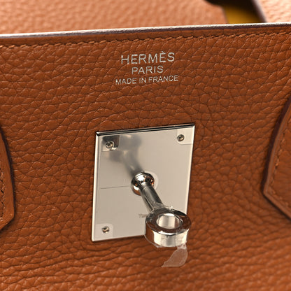 Hermes Togo Swift Officier Birkin 30 Gold Ambre 6 of 12