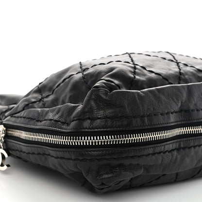 Chanel Calfskin Stitched Expandable Frame Bag Black 9 of 11
