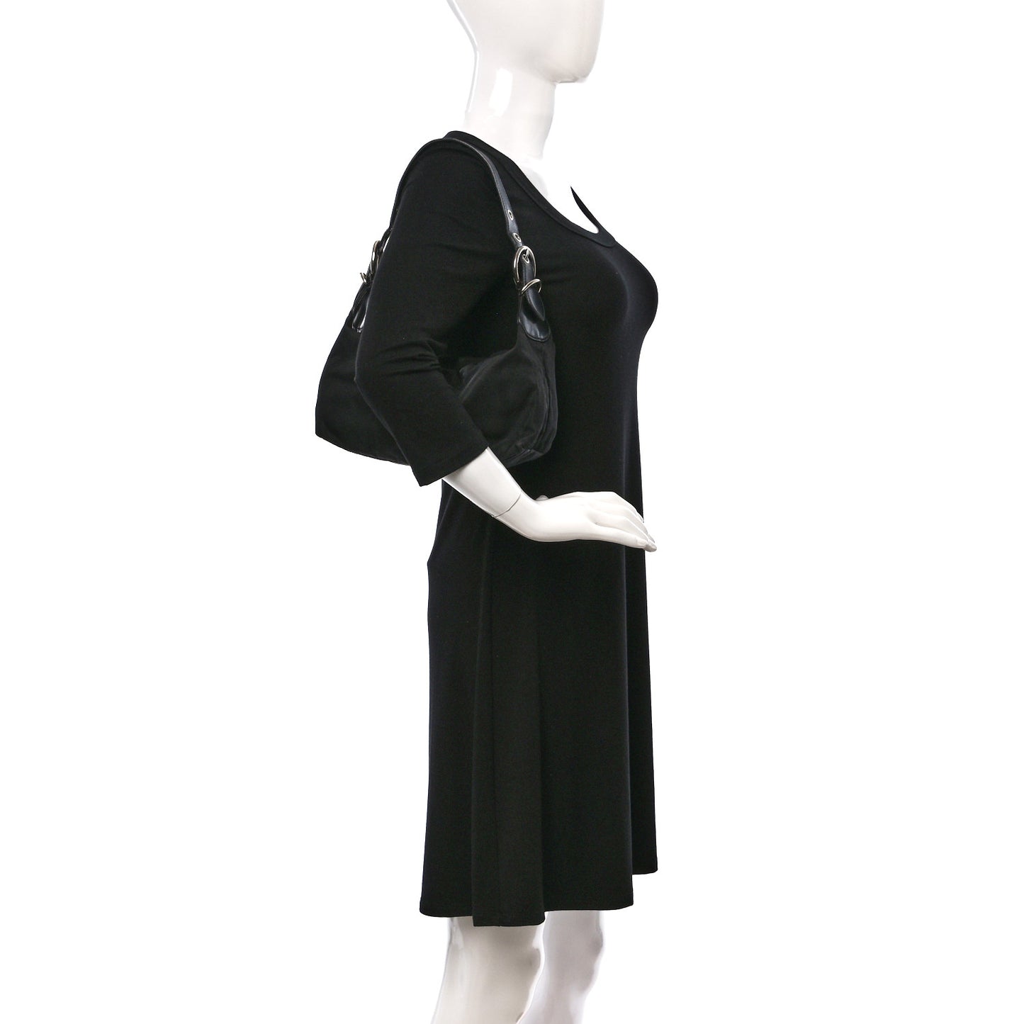 Tessuto Nylon Shoulder Bag Black