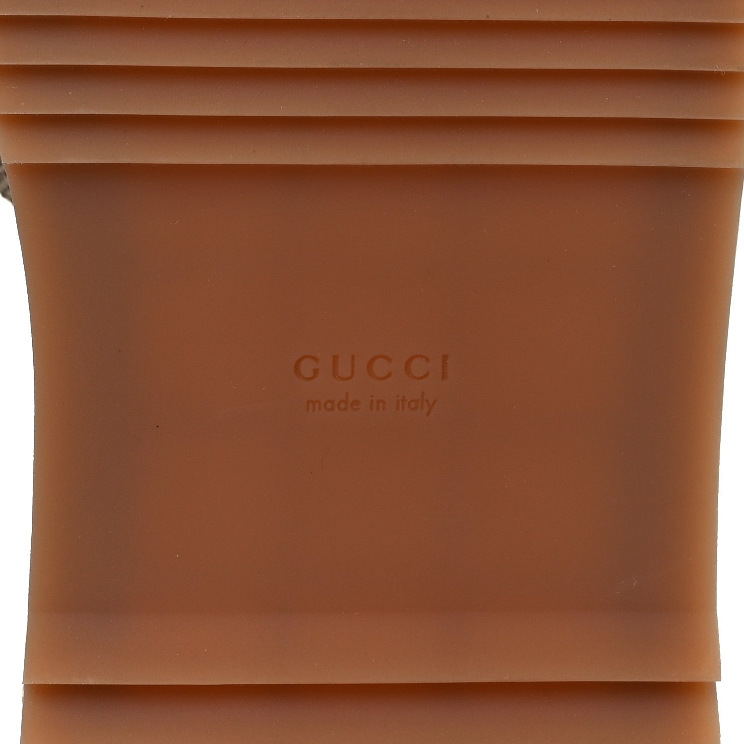 Gucci Monogram Maxi GG Angelina Platform 55mm Slide Sandals 40 Camel Ebony 6 of 8