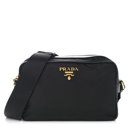 Prada Tessuto Nylon Soft Calf Camera Bag Black 1 of 12
