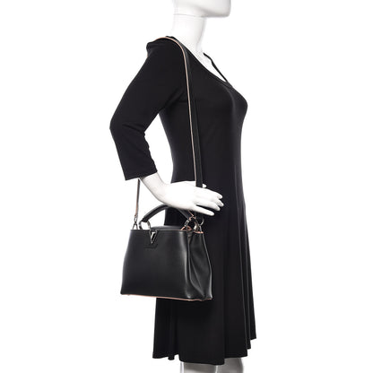 Louis Vuitton Taurillon Capucines BB Black Petale 2 of 8