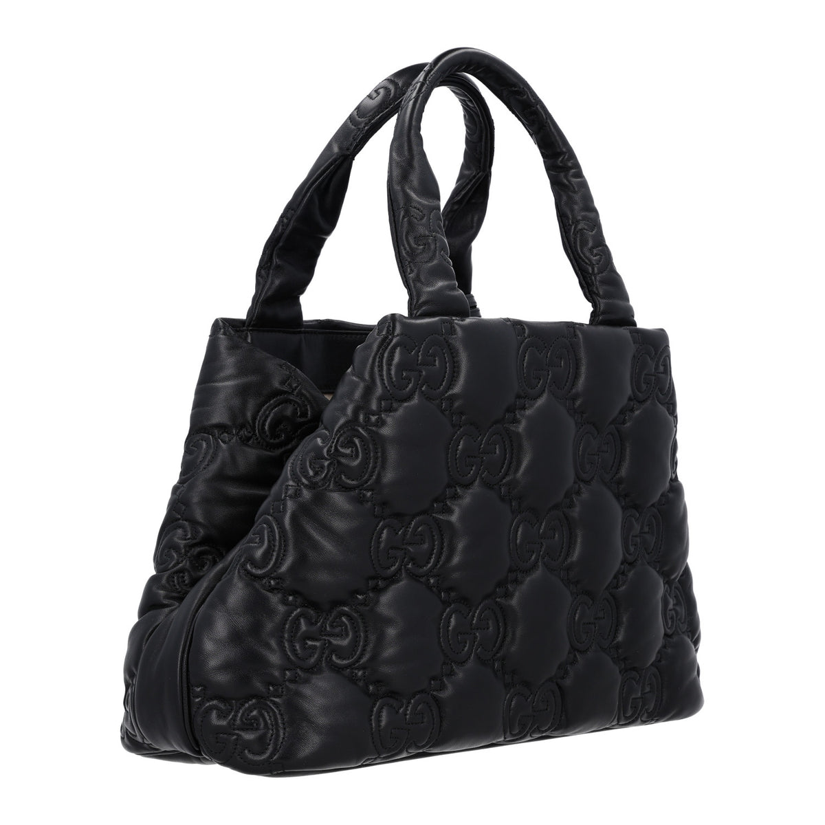 Gucci Calfskin GG Matelasse Large Tote Black 3 of 10