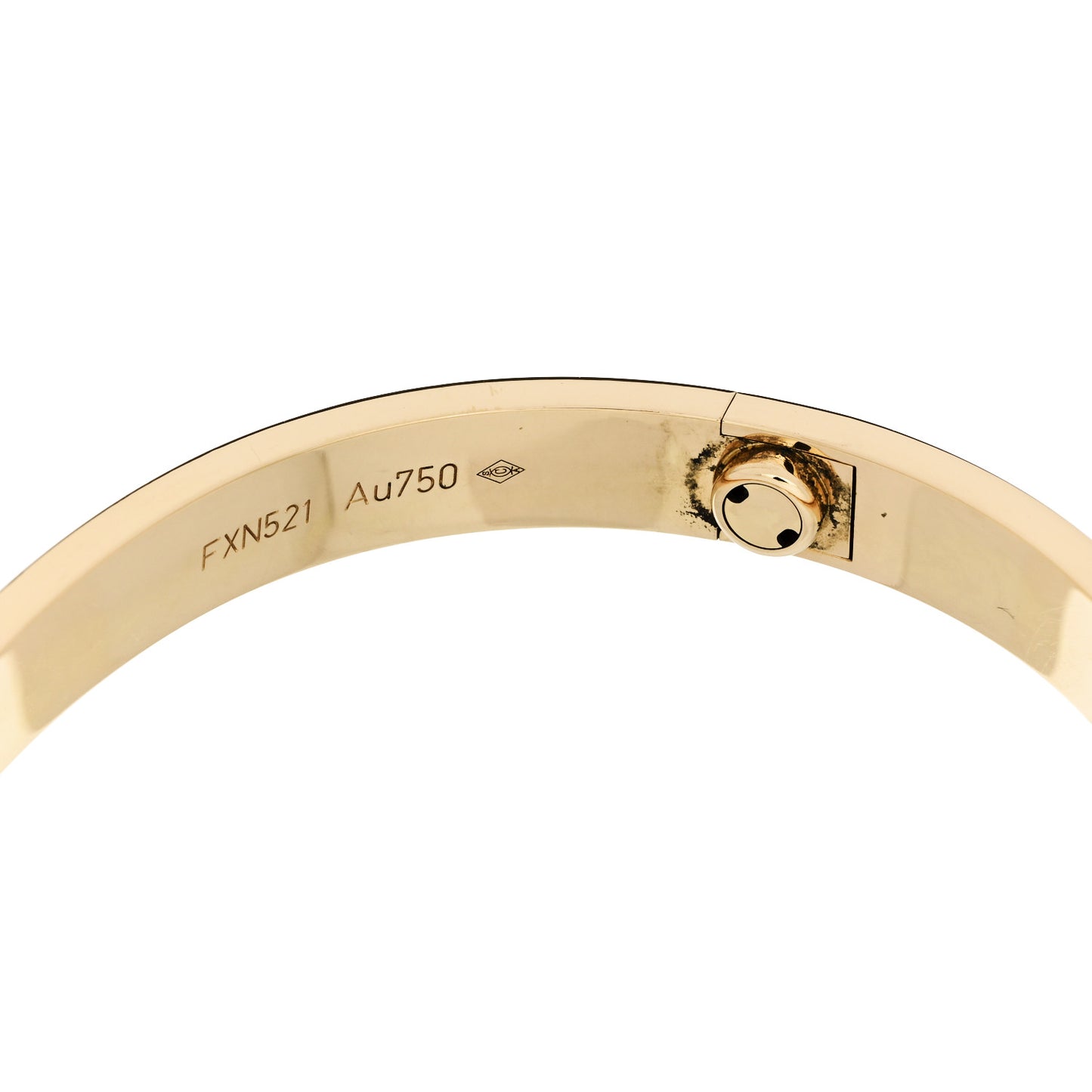 18K Yellow Gold LOVE Bracelet 17