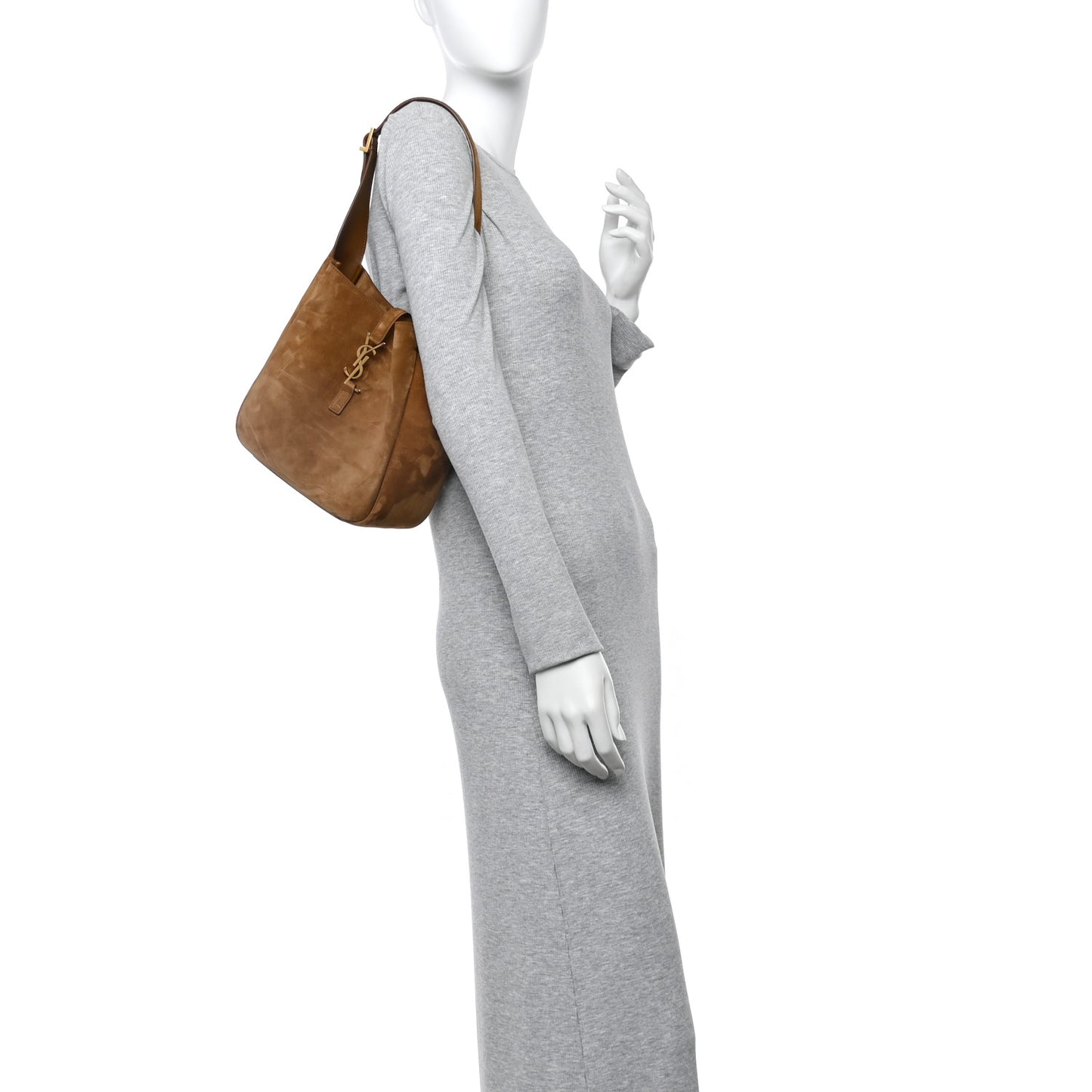 Suede Small Le 5 A 7 Soft Hobo Caramel Cognac