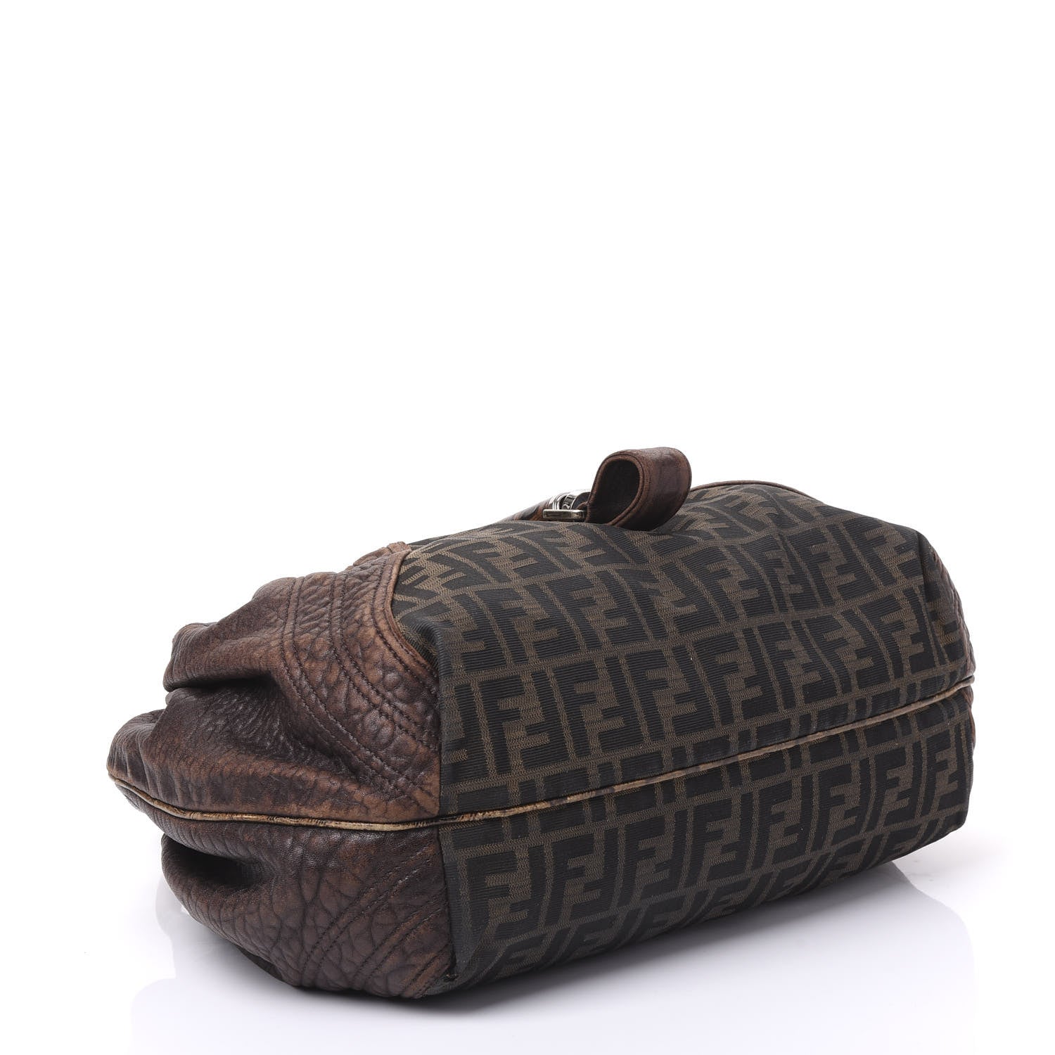 Fendi Zucca Nappa Nuvolata Vitello Tortuga Spy Tobacco Moro 3 of 11