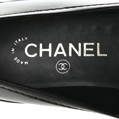 Chanel Lambskin Quilted CC Turnlock Loafers 39 Black 7 of 8