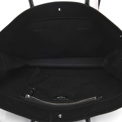 Saint Laurent Linen Calfskin Rive Gauche Tote Black 5 of 7