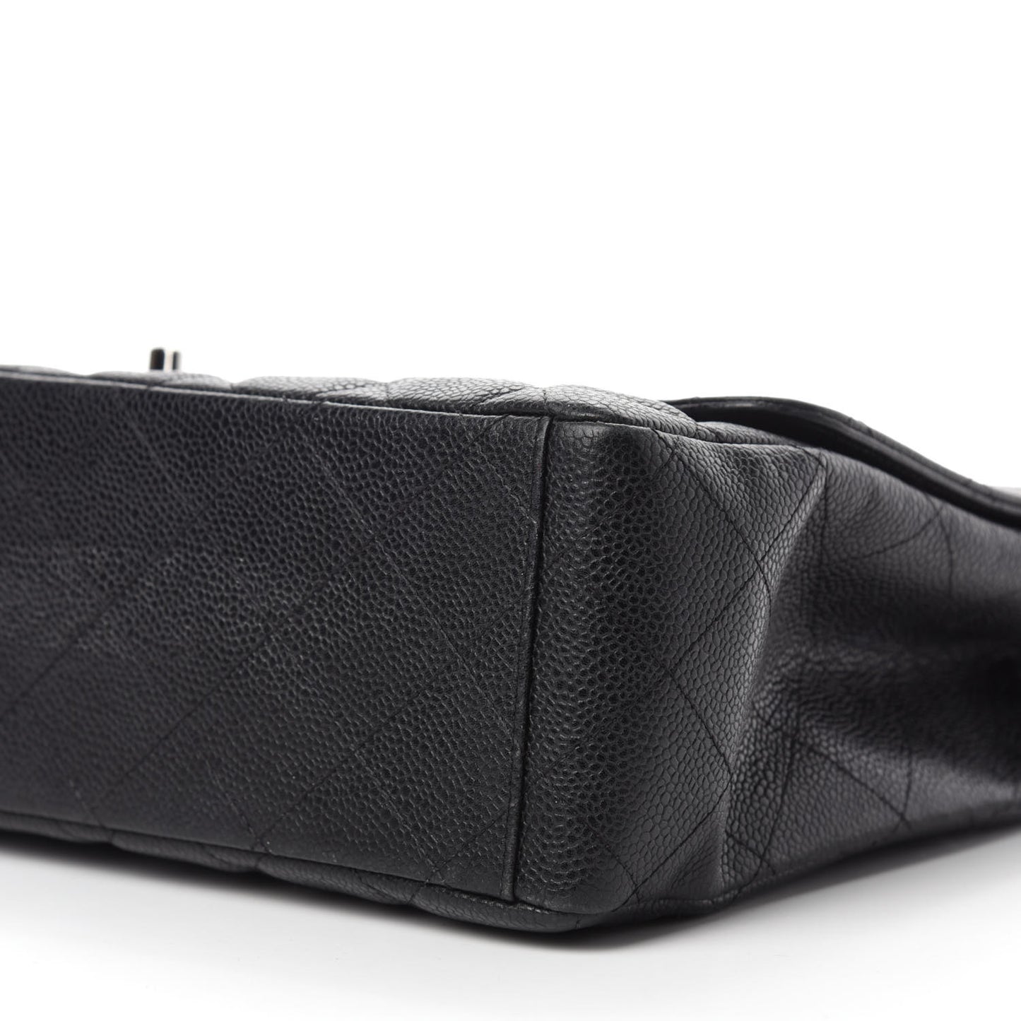 Caviar Quilted Maxi Single Flap Black