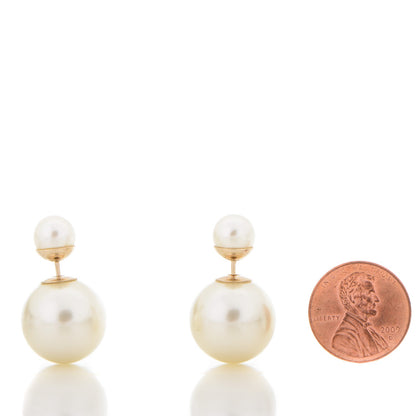 Christian Dior Pearl Mise En Dior Tribal Earrings 2 of 5