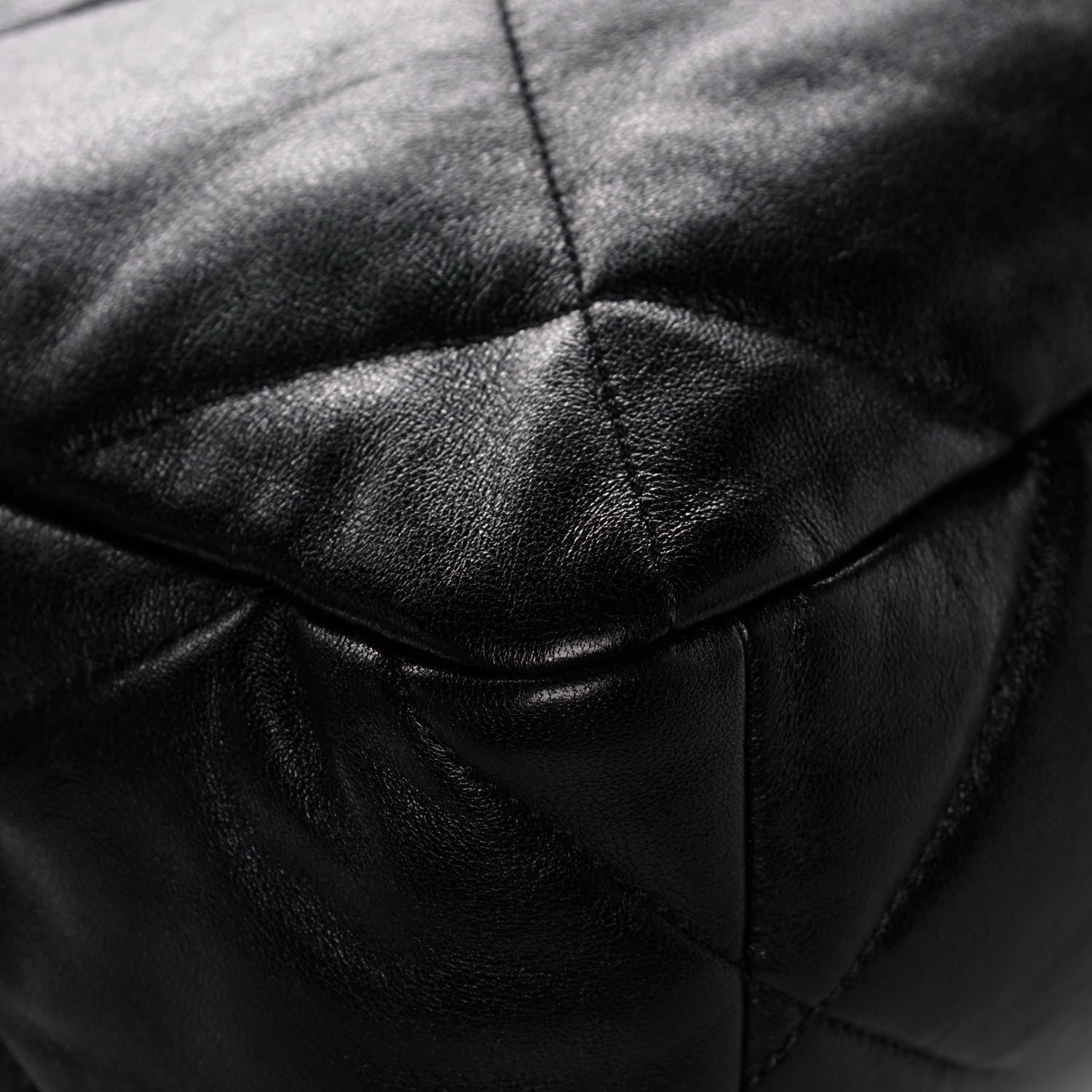 Chanel Goatskin Quilted Large Chanel 19 Flap Black 12 of 15