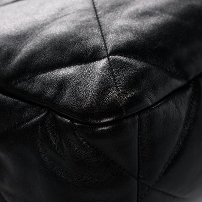 Chanel Goatskin Quilted Large Chanel 19 Flap Black 12 of 15