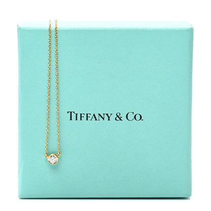 Tiffany 18K Yellow Gold Diamond .19ct Elsa Peretti Diamonds by the Yard Pendant Necklace 8 of 8