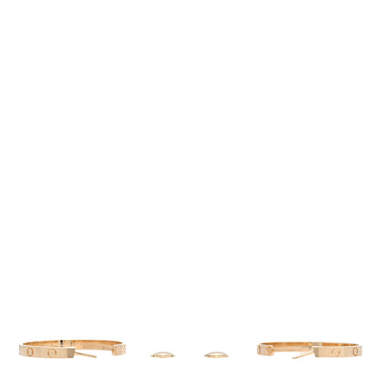 Cartier 18K Yellow Gold Large LOVE Hoop Earrings 3 of 5