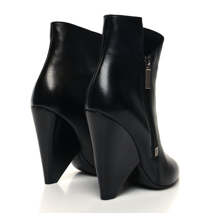 Saint Laurent Calfskin Soho Niki 105 Wedge Booties 40.5 Black 4 of 9