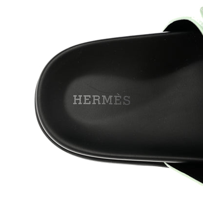 Hermes Matte Alligator Womens Chypre Sandals 38.5 Vert D'eau 7 of 9