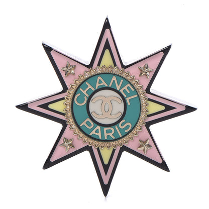 Chanel Resin CC Star Brooch Multicolor 1 of 4