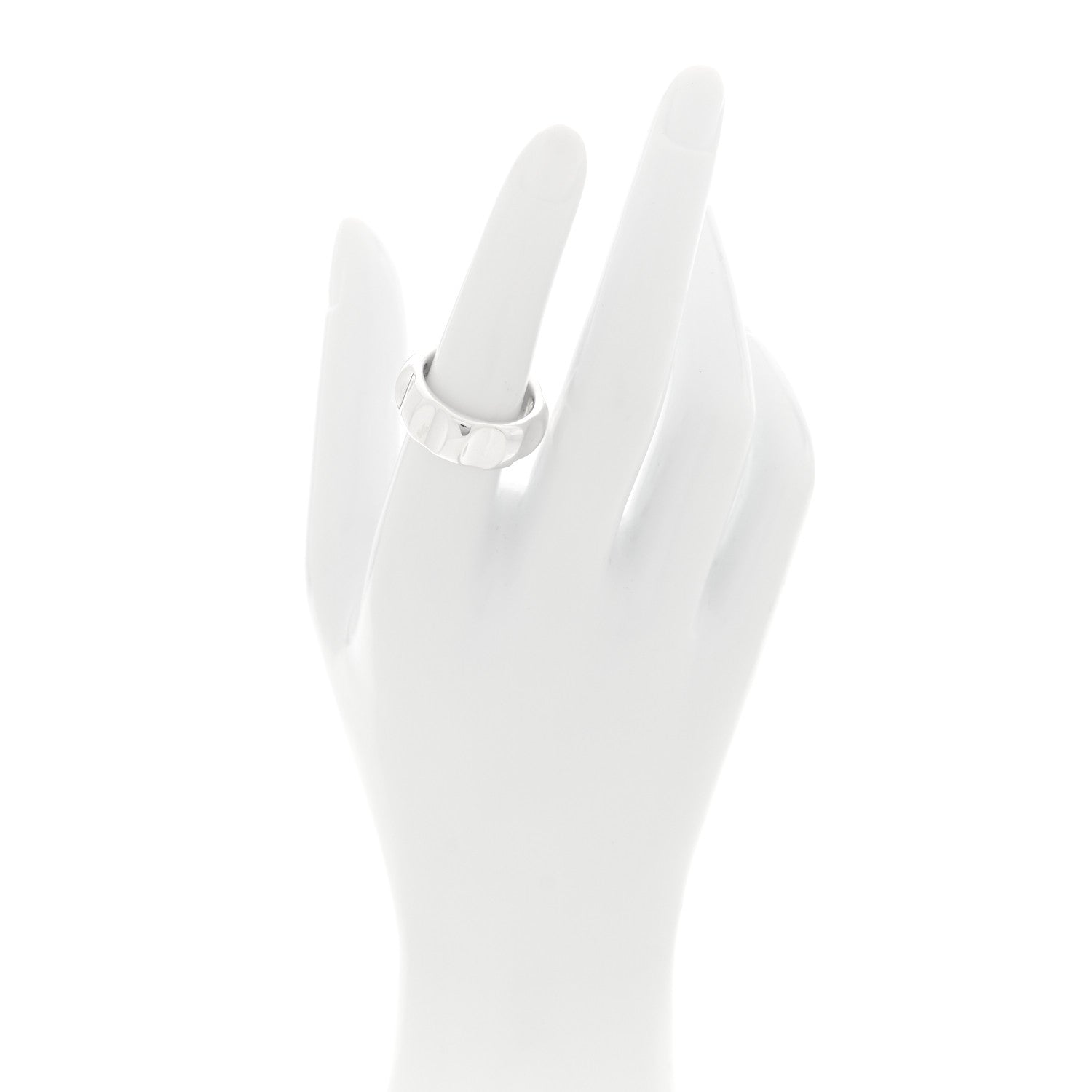 Tiffany Sterling Silver Wide Paloma's Groove Ring 54 7 2 of 5