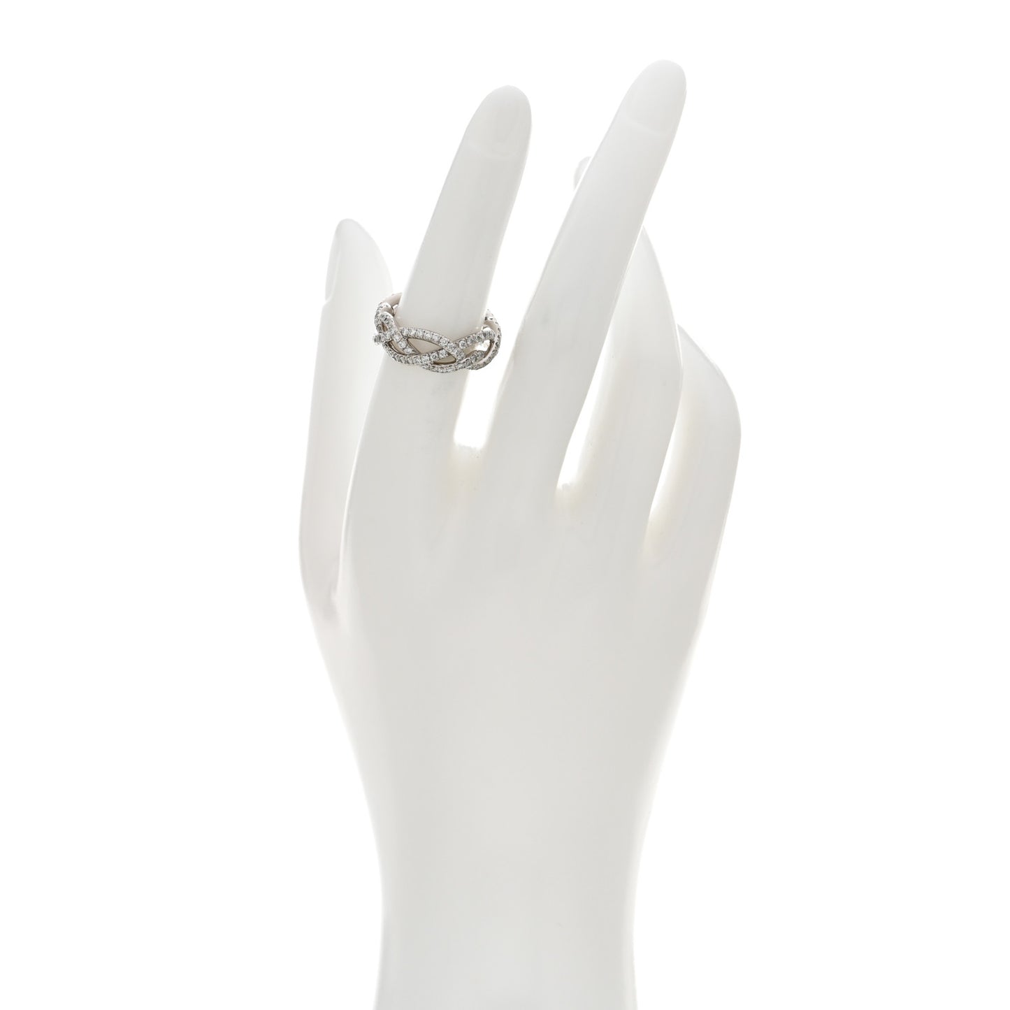 Platinum Diamond Wisteria Band Ring 52 6