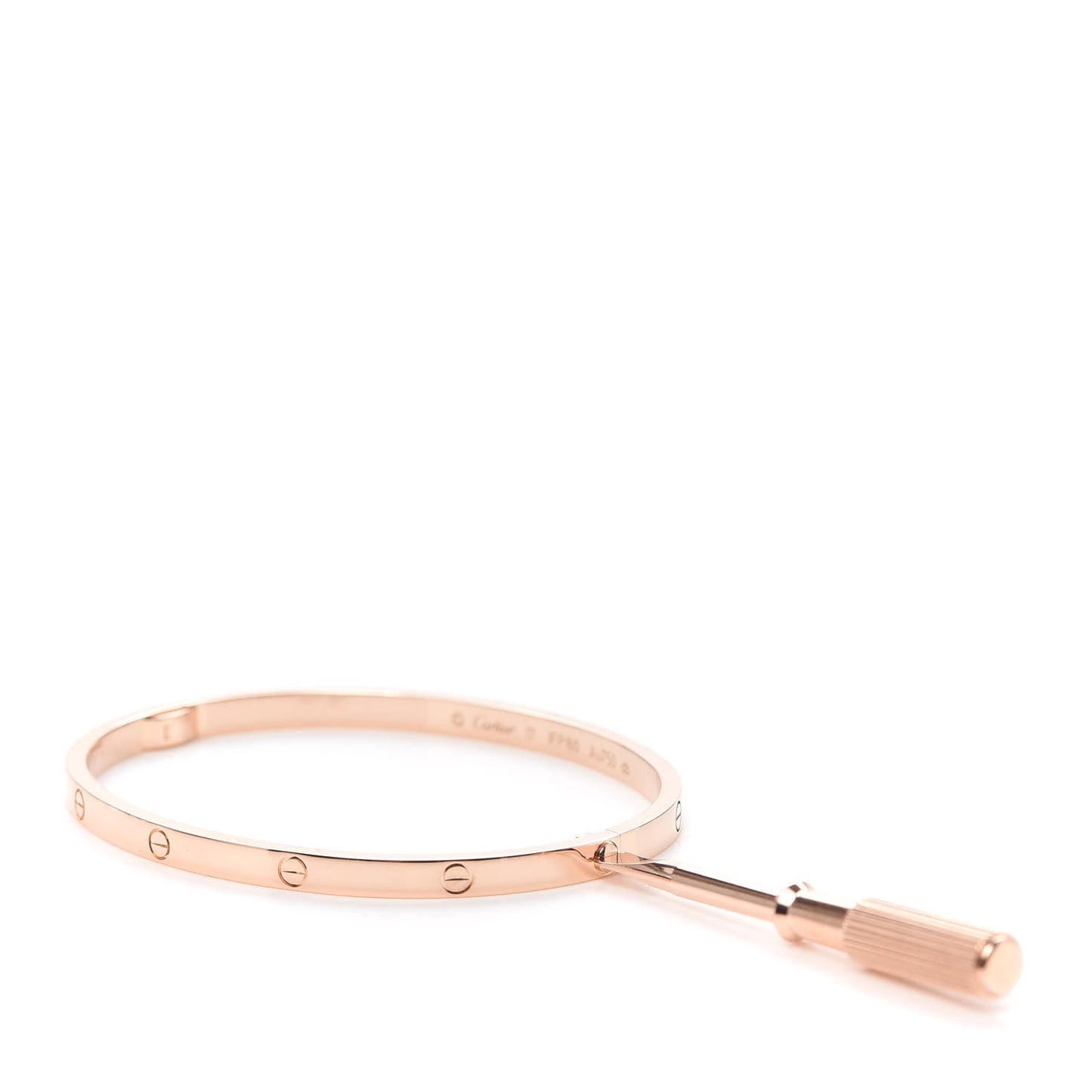 18K Pink Gold Small LOVE Bracelet 17