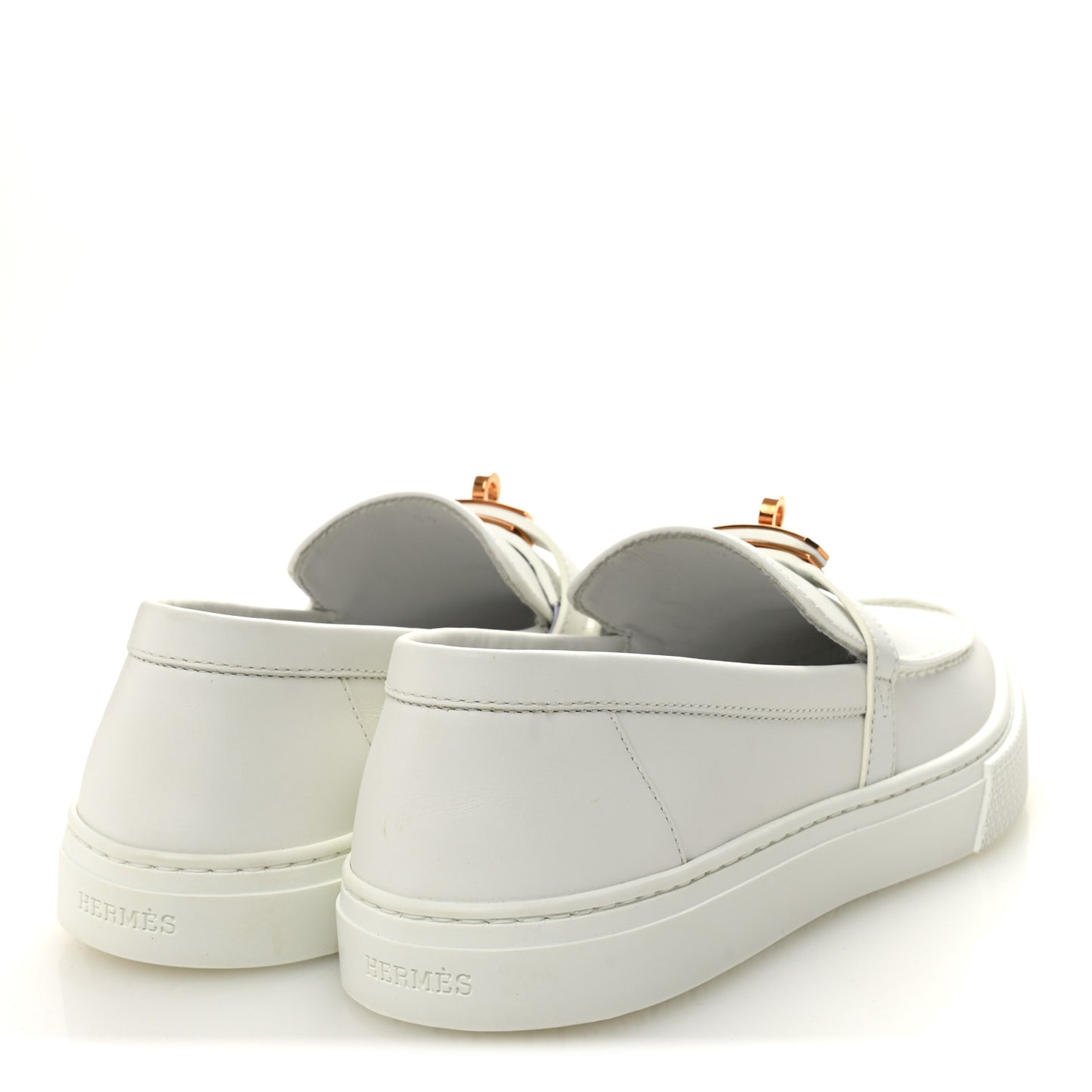 Calfskin Game Slip On Sneakers 39 White