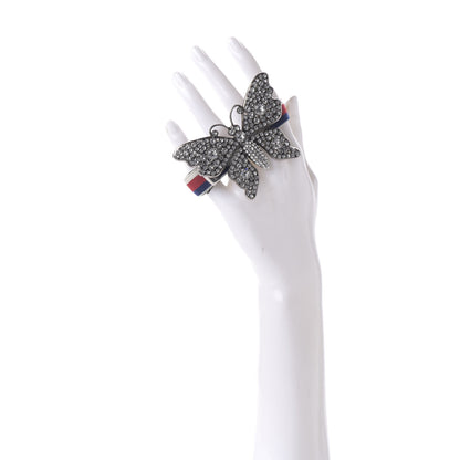 Gucci Web Crystal Butterfly Bracelet 2 of 6