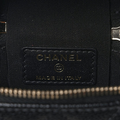 Chanel Caviar Quilted Small Handle With Care Vanity Case With Chain Black 6 of 10