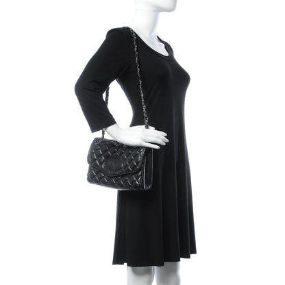 Chanel Aged Calfskin Vintage Ligne Flap Black 2 of 8