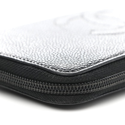 Chanel Caviar Large Timeless CC Zip Around Wallet Black 11 of 12