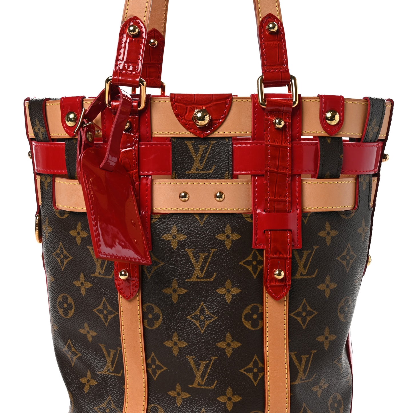 Monogram Crocodile Neo Bucket Rubis