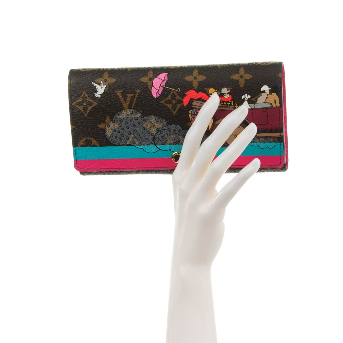 Monogram 2015 Christmas Animation Sarah Wallet Hibiscus