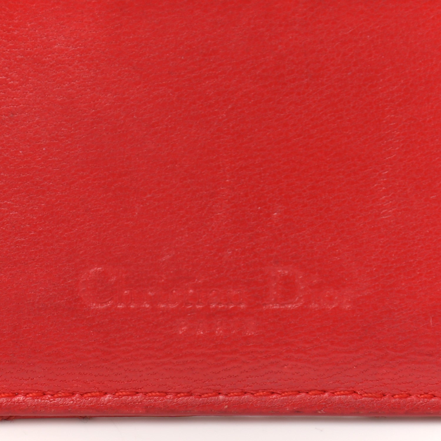 Christian Dior Lambskin Cannage Lady Dior Card Holder Red 8 of 8