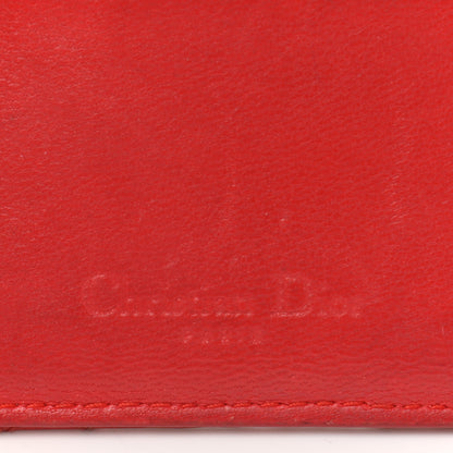 Christian Dior Lambskin Cannage Lady Dior Card Holder Red 8 of 8