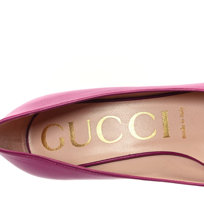 Gucci Malaga Kid Zumi 75mm Pumps 37 Fuchsia 7 of 9