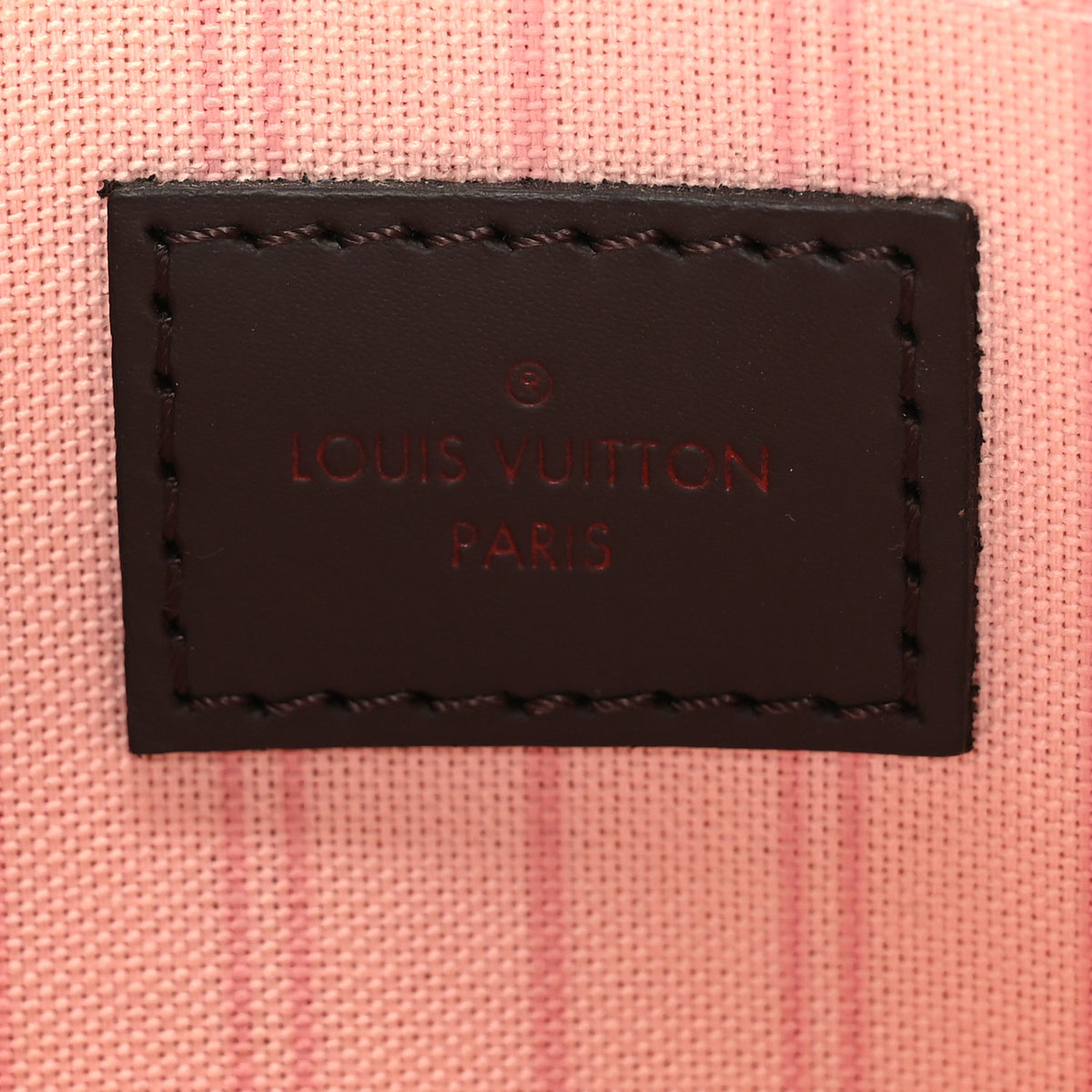 Damier Ebene Neverfull MM GM Pochette Rose Ballerine